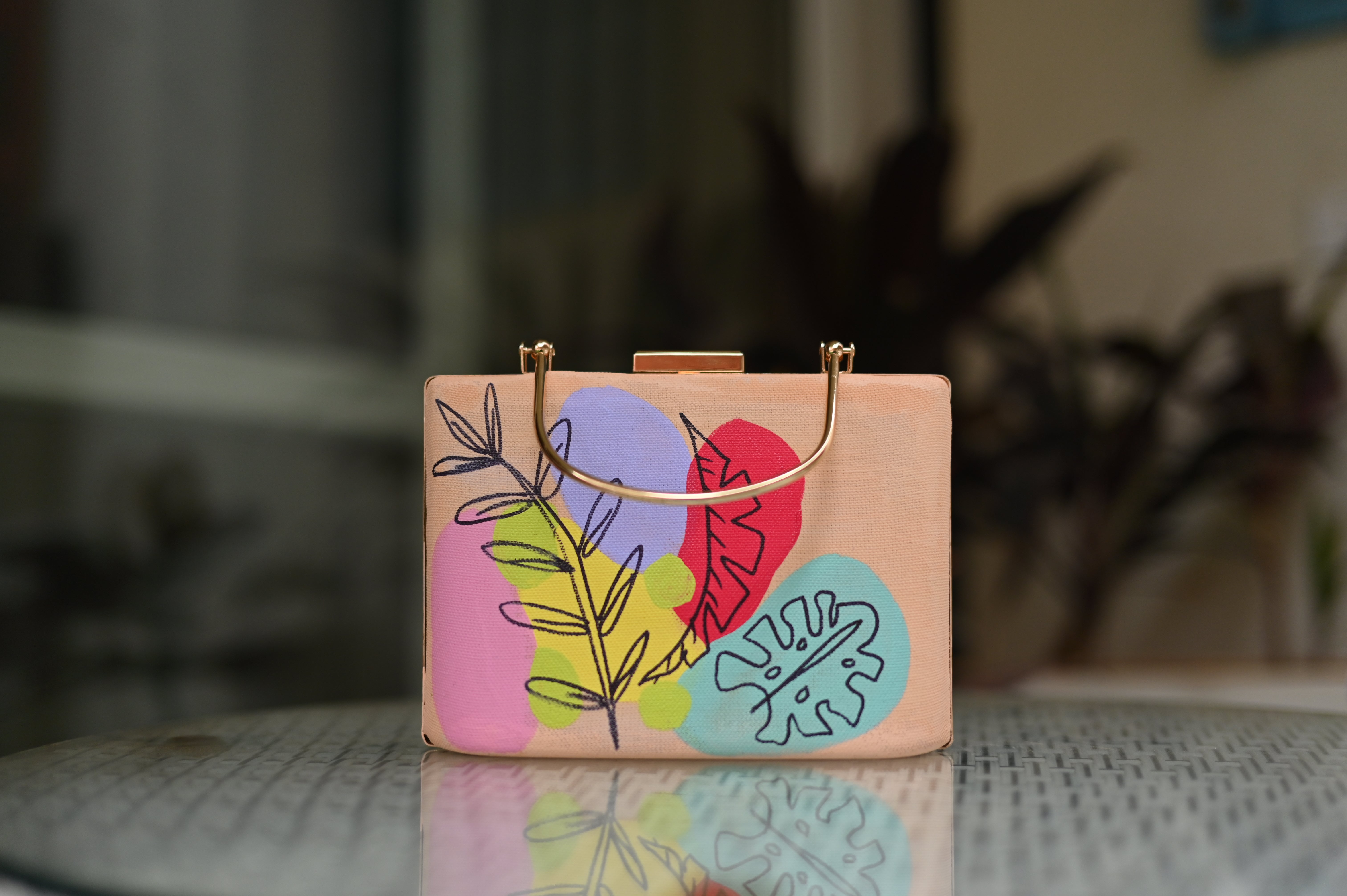 Hand painted cheapest clutch