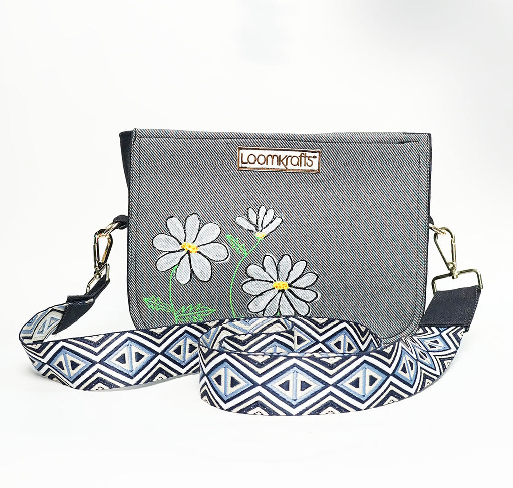 Denim Drift Sling Bag