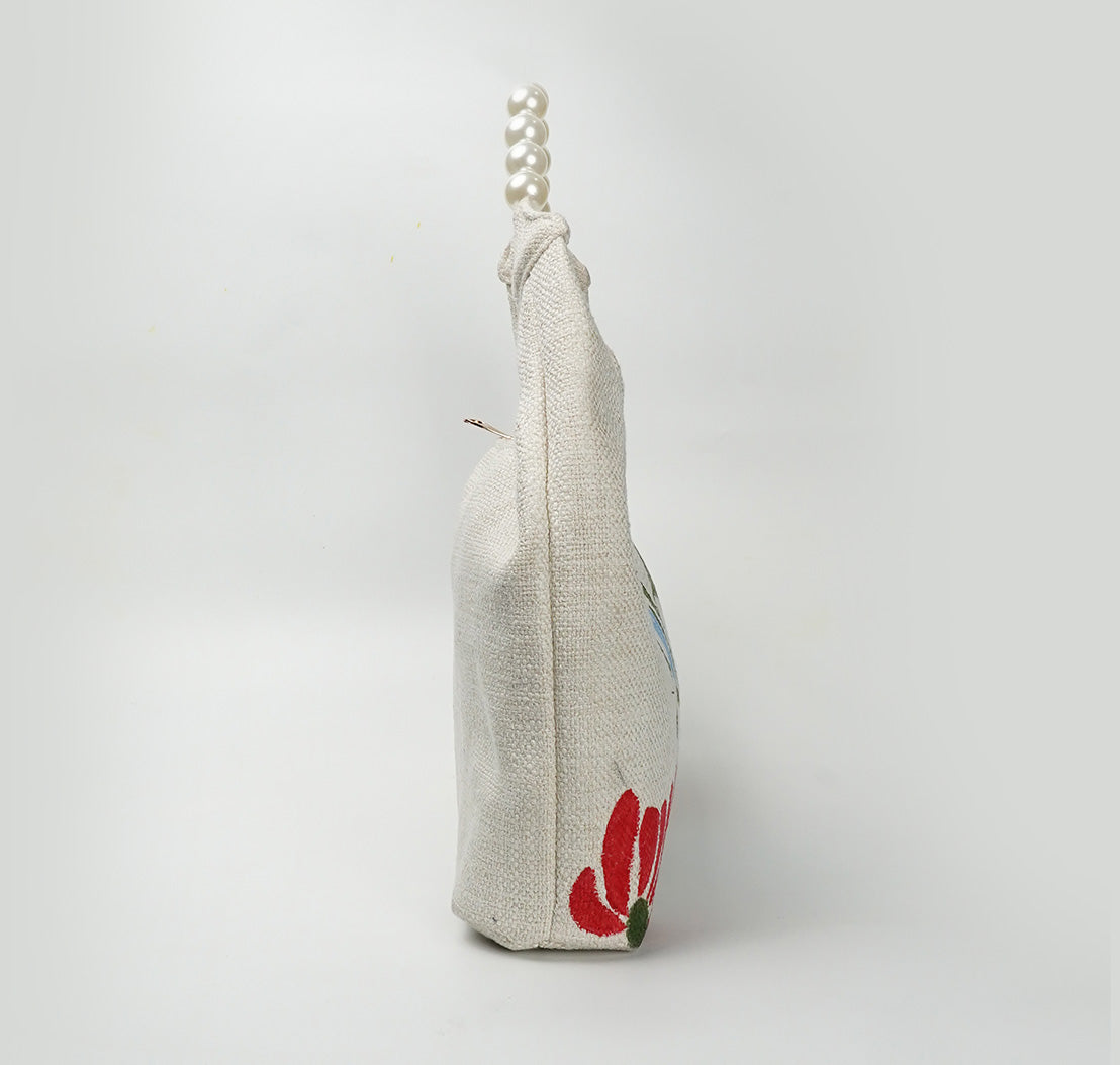 Cream Pearl Designer Bag