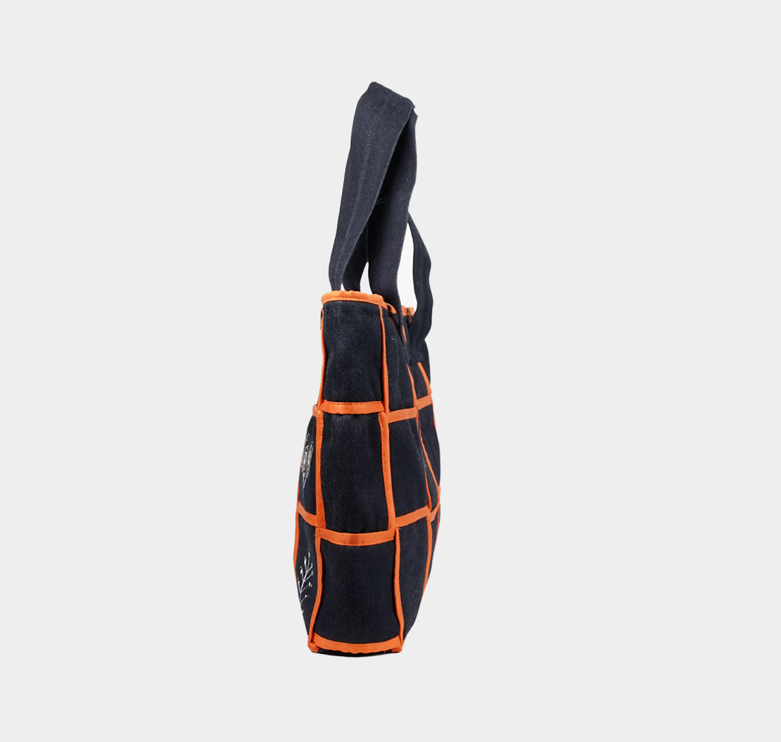 Orange Burst Tote Bag