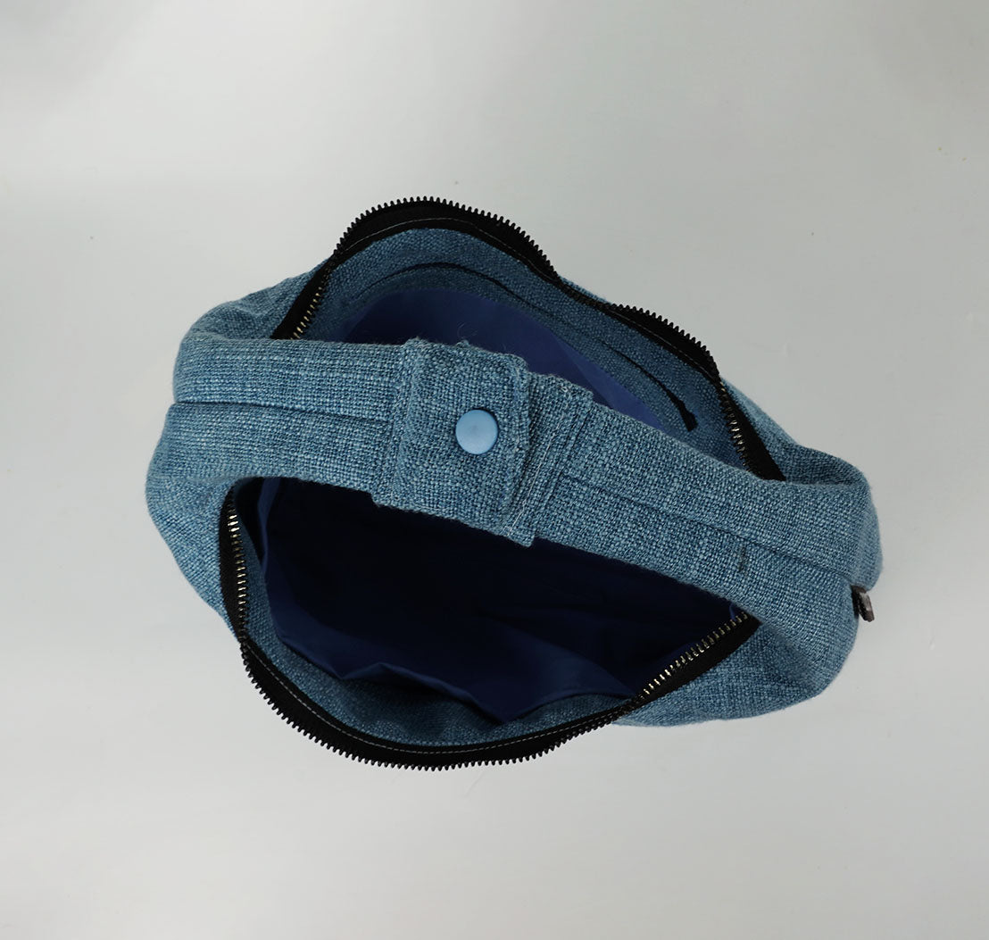 Blue Denim Hollow Bag