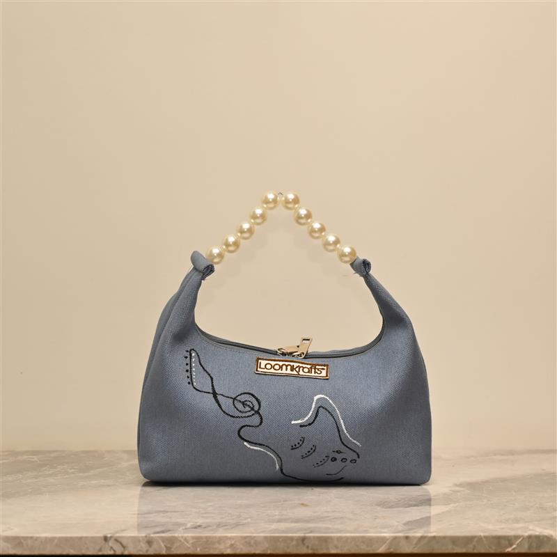 Cream Pearl Designer Bag