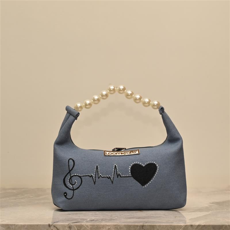 Cream Pearl Designer Bag
