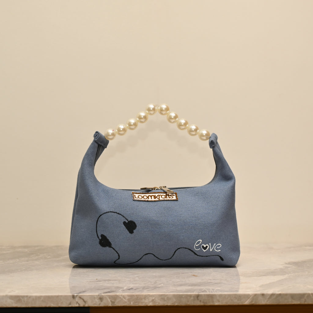 Cream Pearl Designer Bag