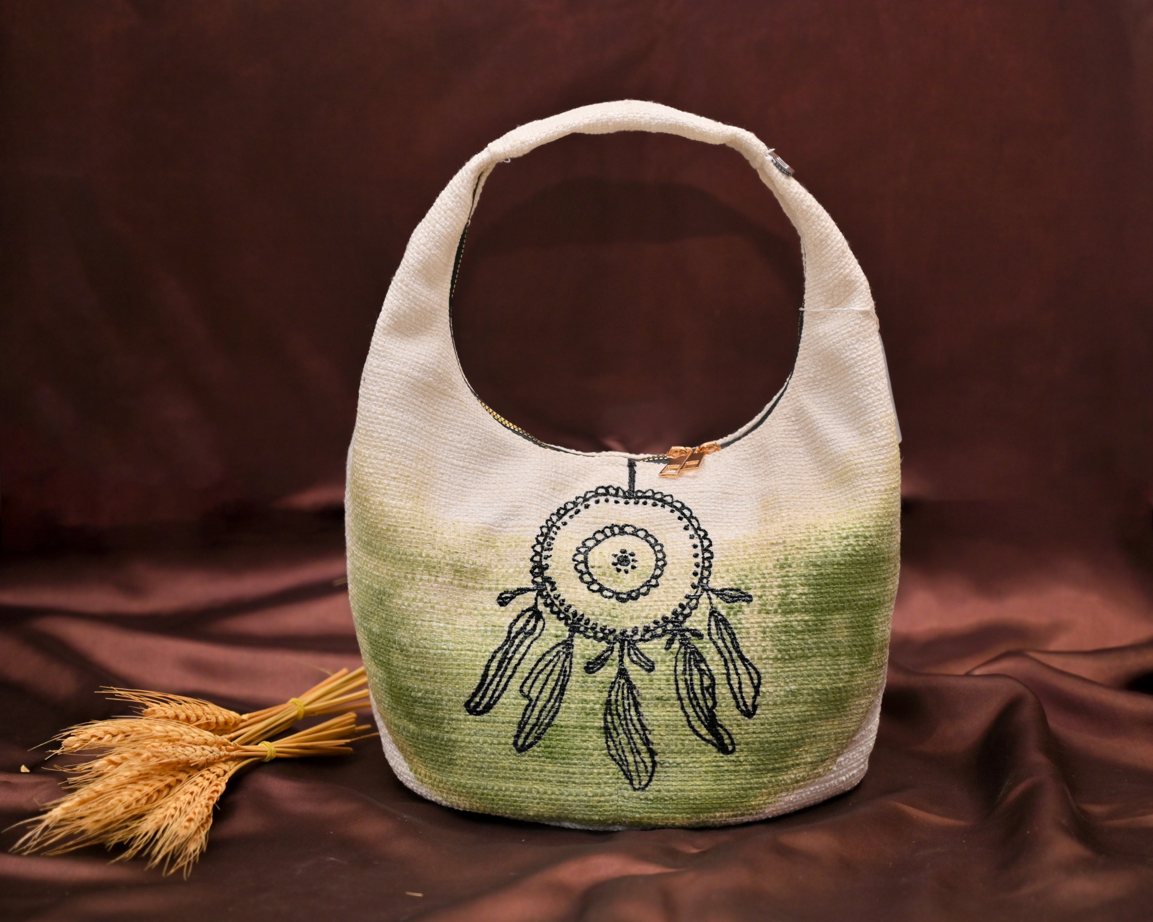 Forest Mist Round Box Designer Bag