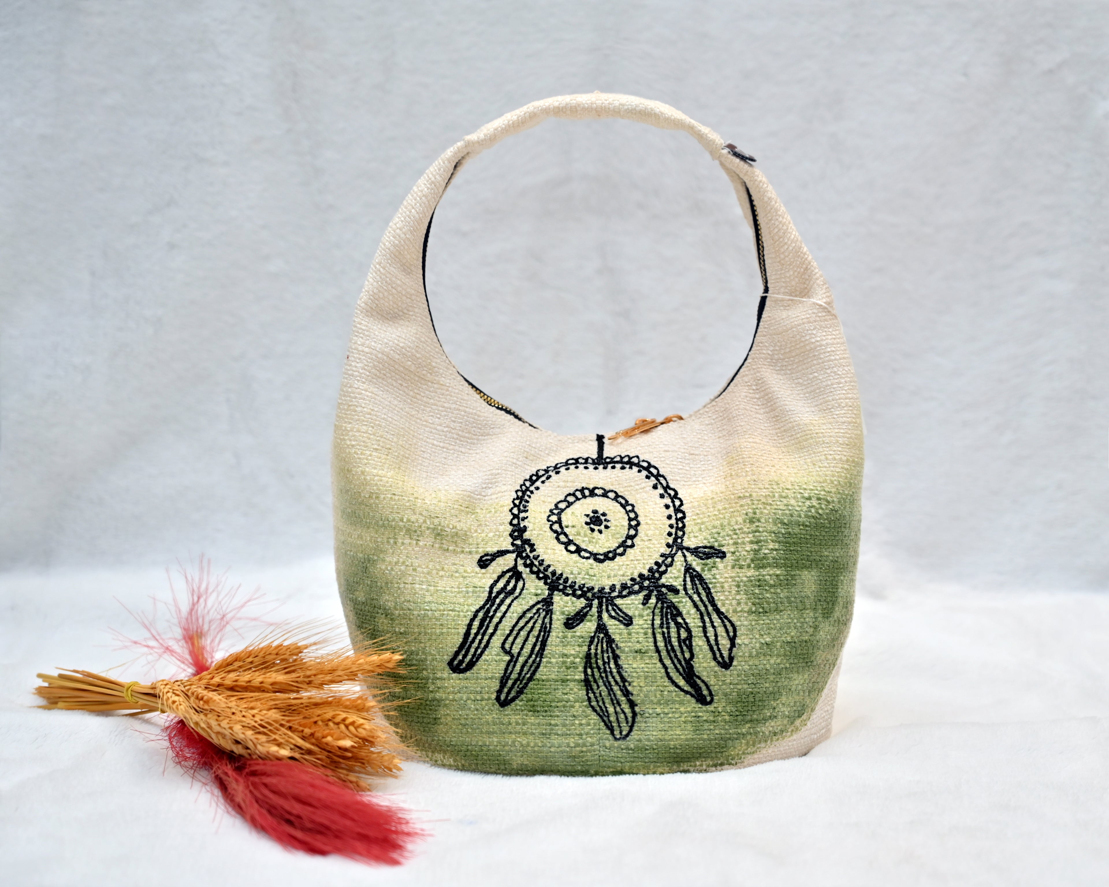 Forest Mist Round Box Designer Bag