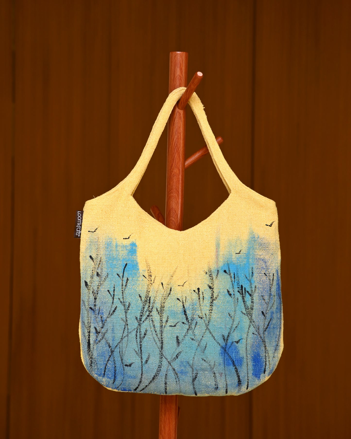 Handprinted Zola Bag