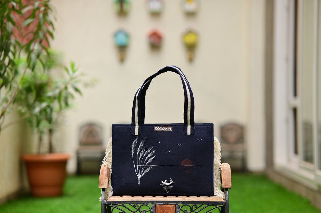 White Nature tote
