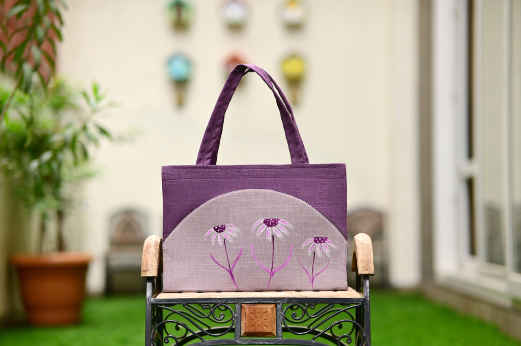 Purple Garden Tote