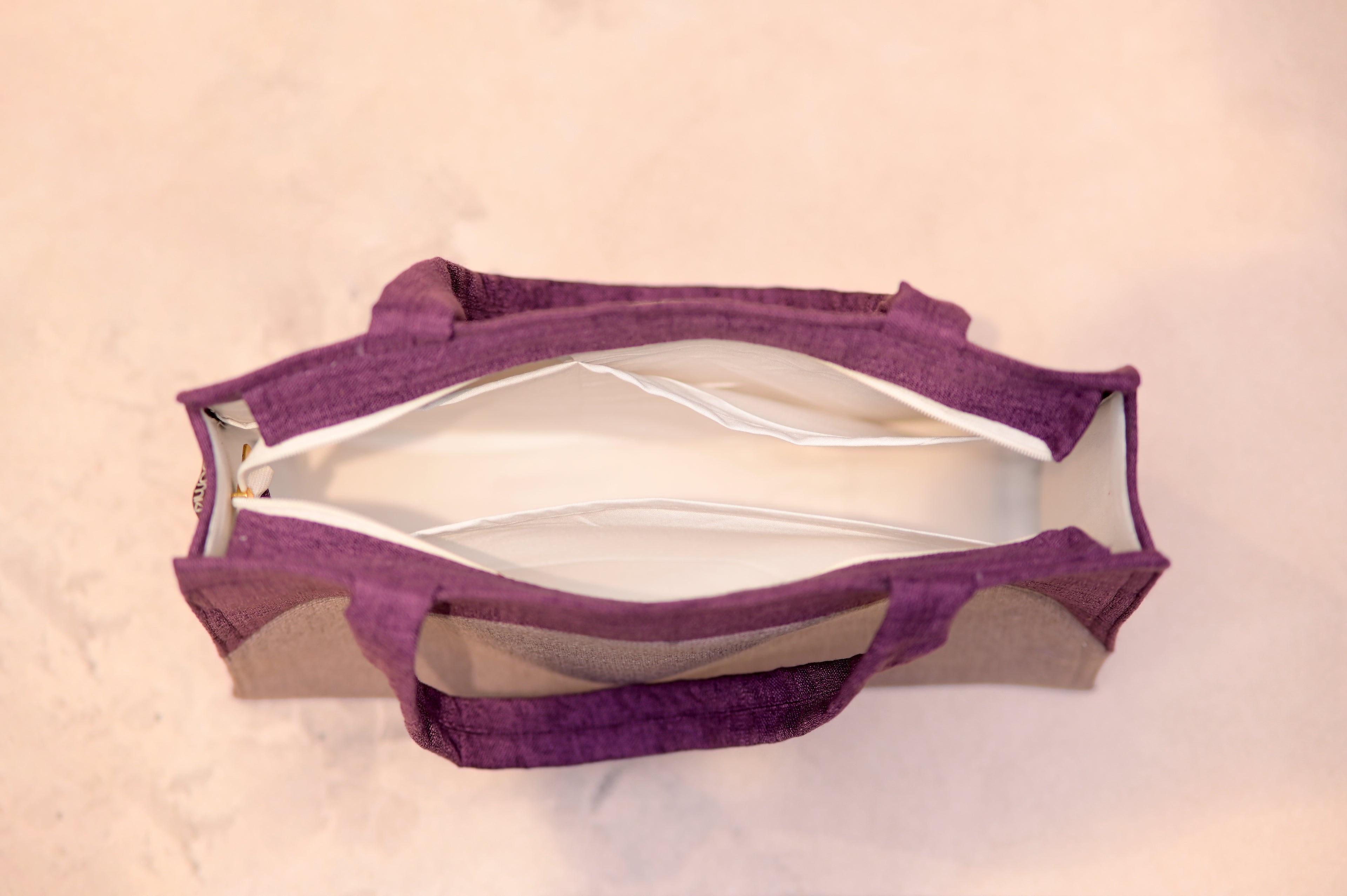 Purple Bag with Flowers