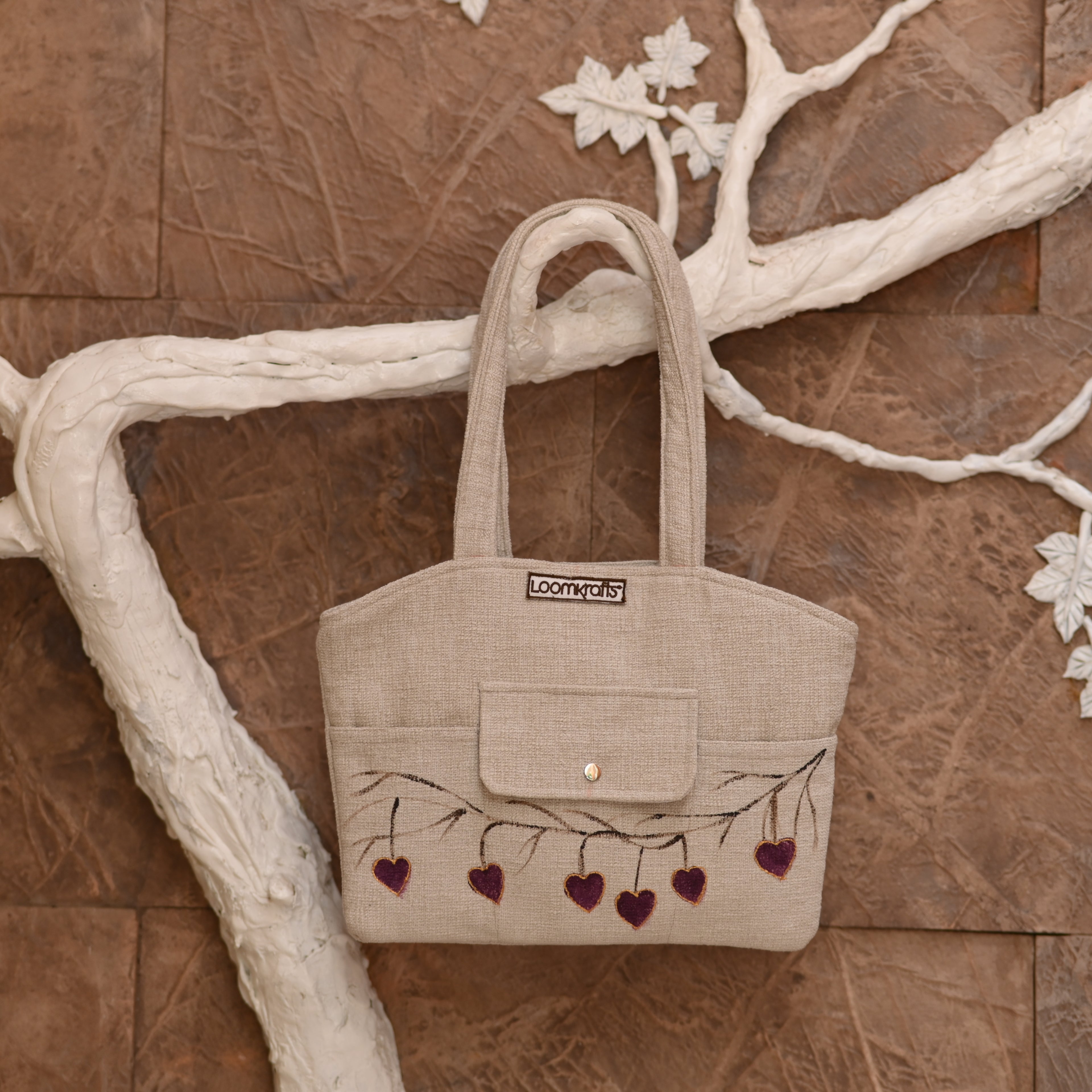 Brown Love tote