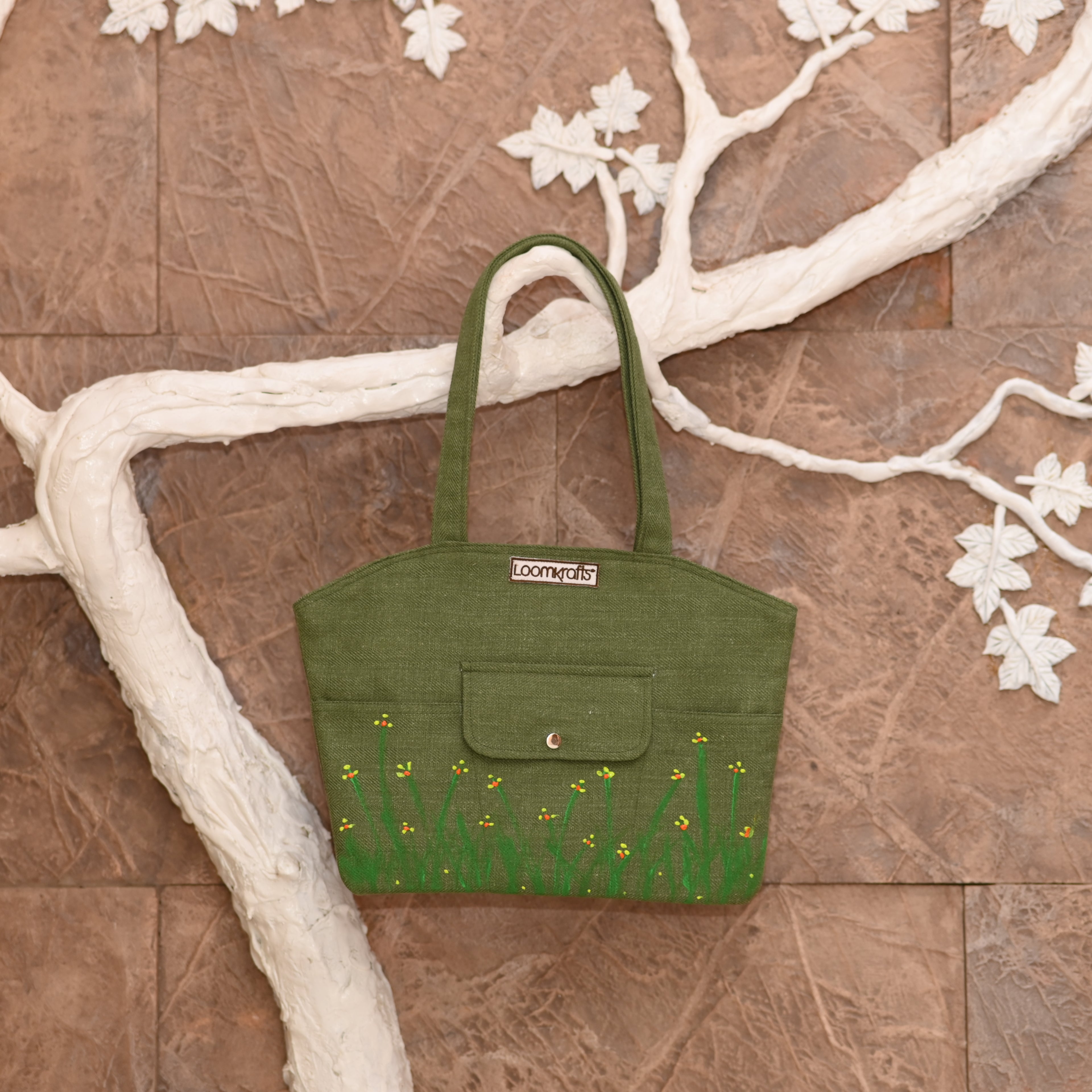 Green Blossom Tote