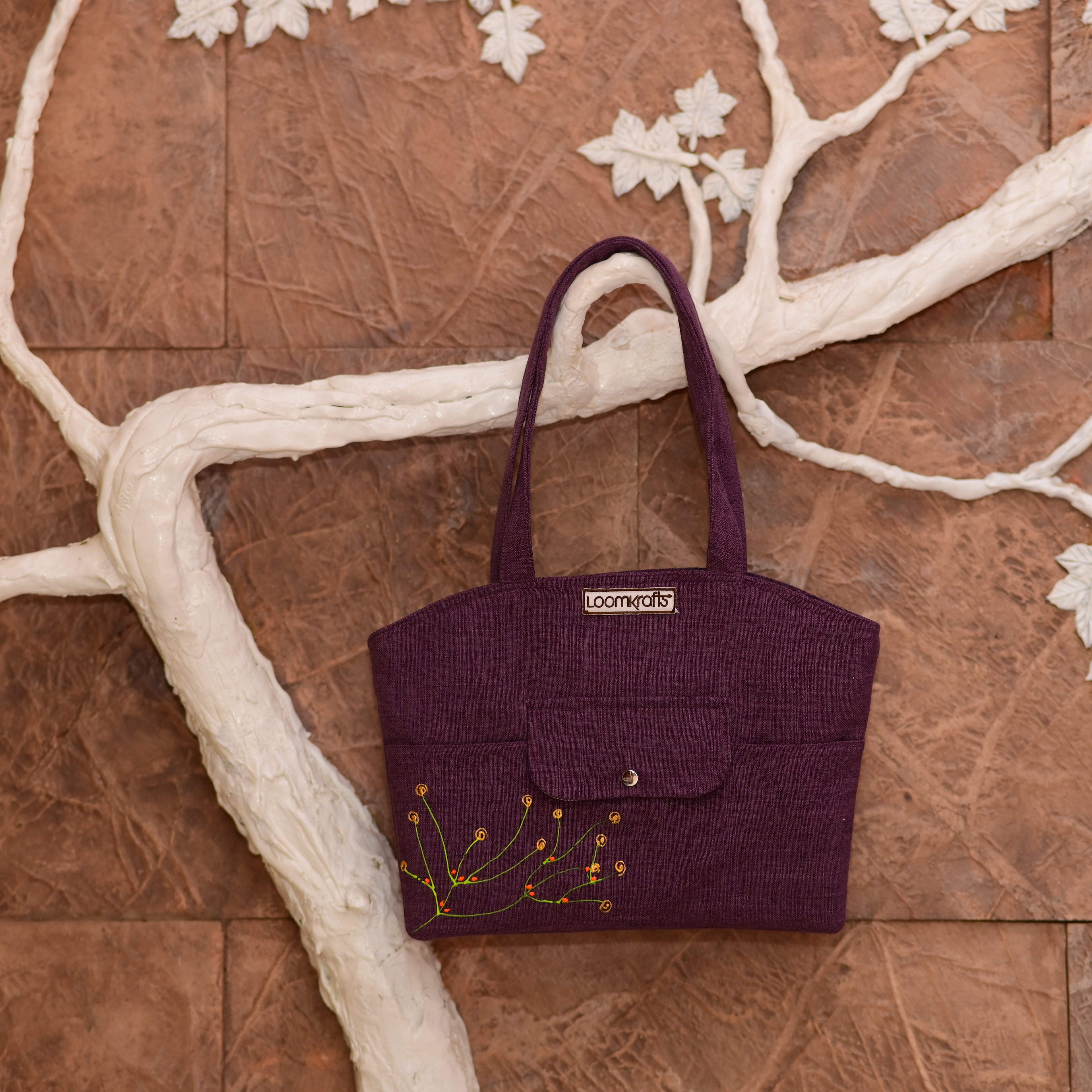 Elegant Purple Tote