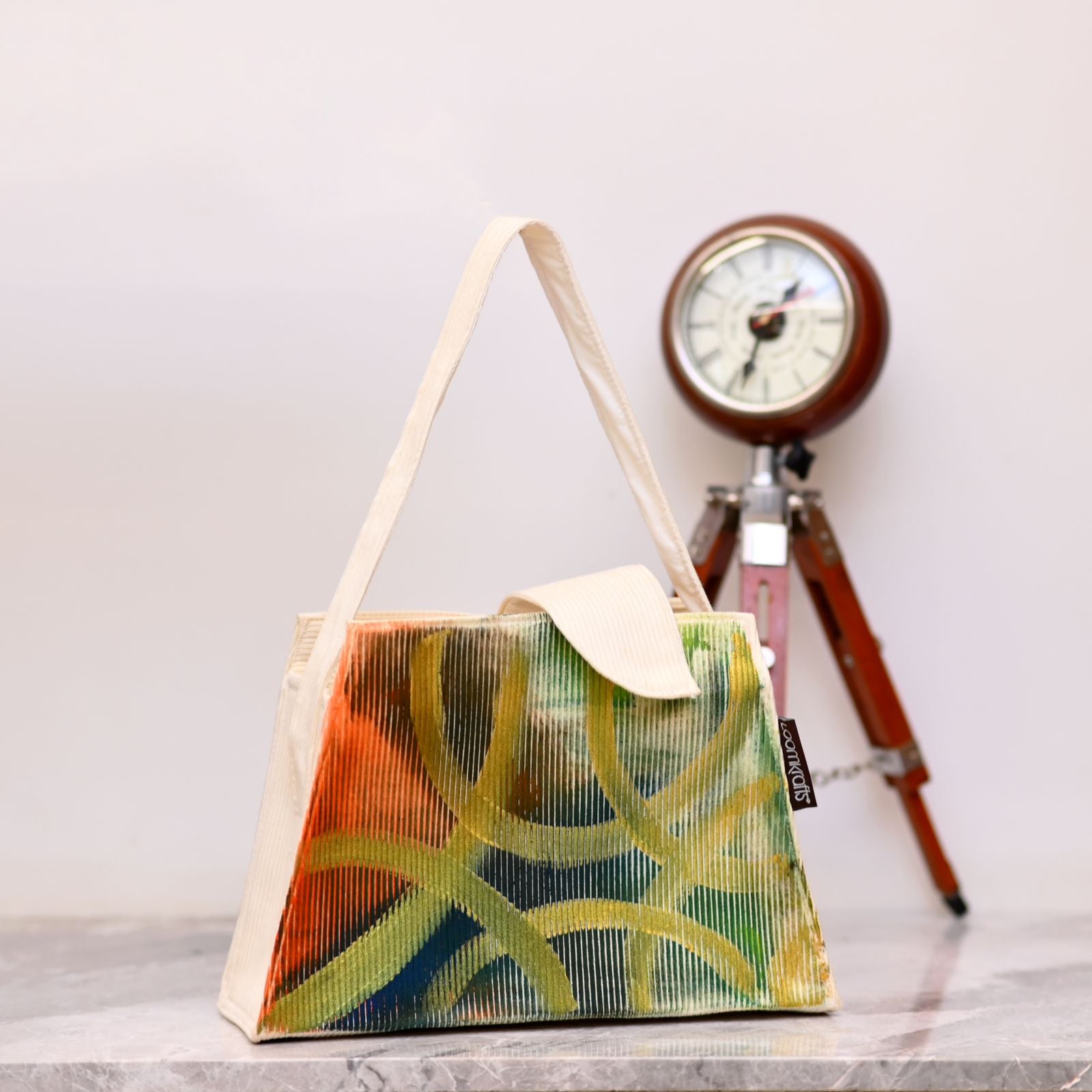 Trapezium Painted bag