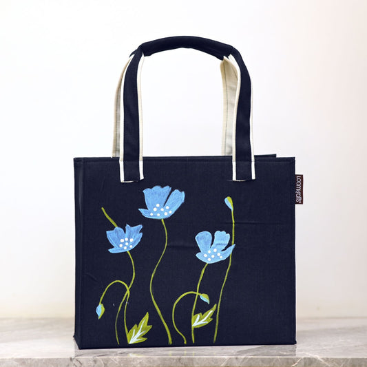 Denim Box tote bag